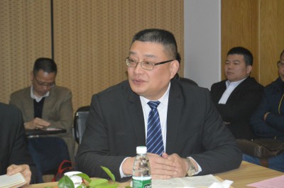 2018年2月2日，在广源铝业举行的技术对接座谈会上，总经理助理吴齐超先生致总结辞。
