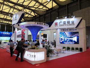 2018年7月11-13 日上海国际铝工业展上，协会单位—广亚铝业有限公司开设展位。