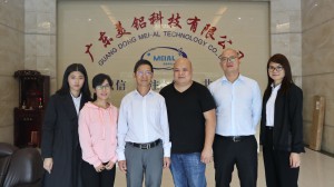 2018年11月24日，协会人员走访新会员企业单位—广东美铝科技有限公司。