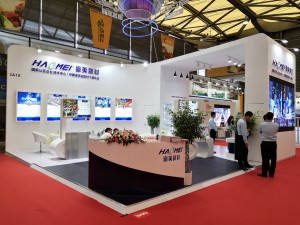 2018年7月11-13 日上海国际铝工业展上，协会单位—广东豪美新材股份有限公司开设展位。